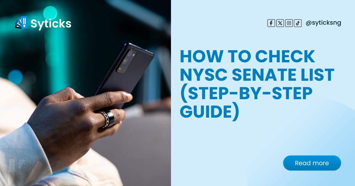How to Check NYSC Senate List (Step-by-Step Guide)